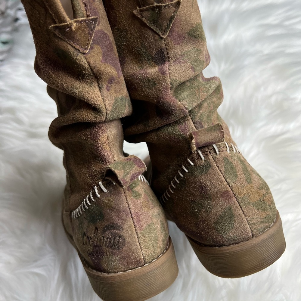 Coolway Brown Floral Suede Ankle Boots - Picture 3 of 8